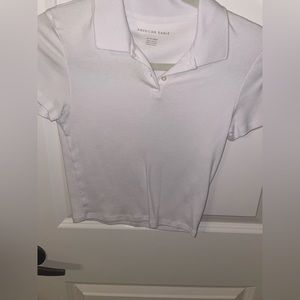 White collared top